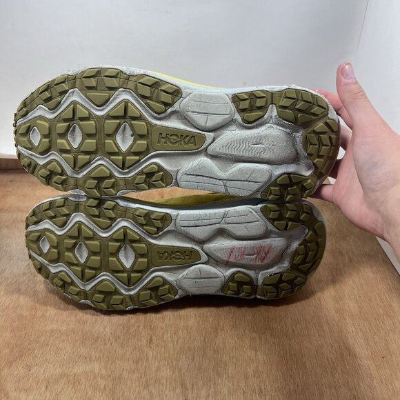 Hoka One One Challenger ATR 7 Mens 11.5 Shoes Yellow Trail Running Sneaker - Picture 8 of 10